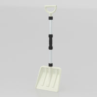 Pala da neve trasferimento leggera con manico ergonomico e asta in alluminio pesante, Pala da neve portatile per vialetti-Utensili