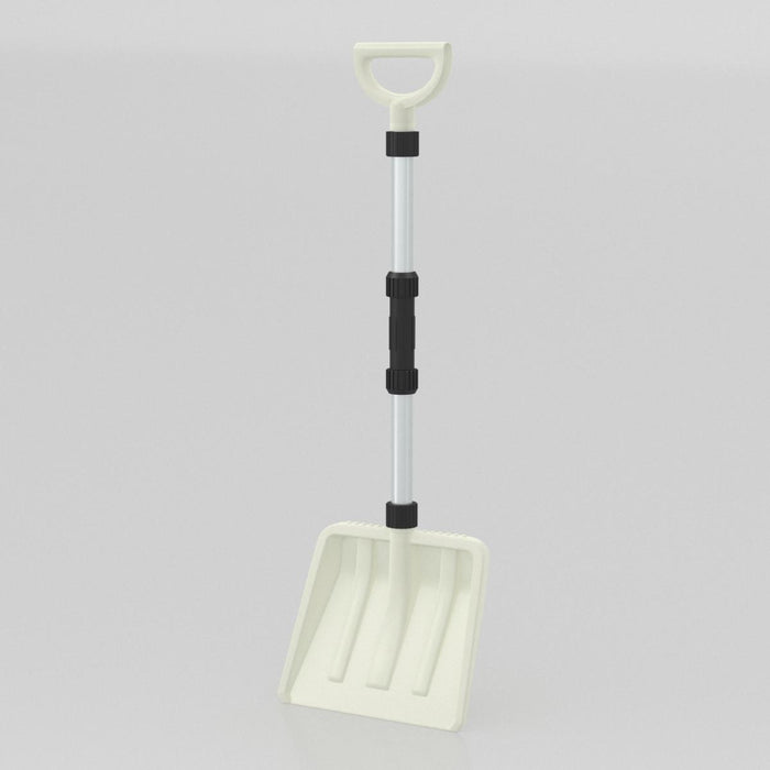 Pala da neve trasferimento leggera con manico ergonomico e asta in alluminio pesante, Pala da neve portatile per vialetti-Utensili