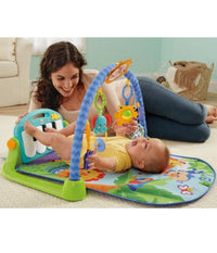 Palestrina Per Neonato Con Piano Musicale Azzurro Baby Con Giocattoli Pendenti         