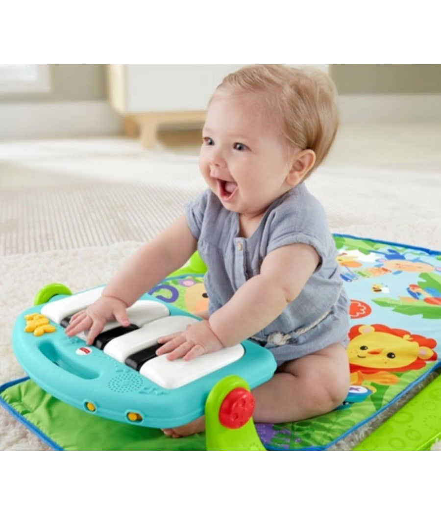 Palestrina Per Neonato Con Piano Musicale Azzurro Baby Con Giocattoli Pendenti         