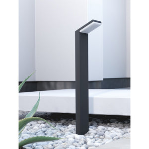 Paletto a led da esterno moderno IP54 9W 60CM Nero CCT 2200K/2700K/3000K On/Off