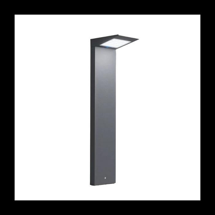 Paletto da terra Solar a led da 2,2w a batteria con fotovoltaico IP54 grigio scuro