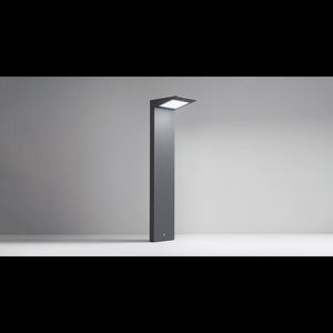 Paletto da terra Solar a led da 2,2w a batteria con fotovoltaico IP54 grigio scuro