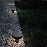 Zafferano Ciottolo - Paletto Led da esterno IP54 7W 3000K design moderno in alluminio per giardini e vialetti - 50 cm Corten