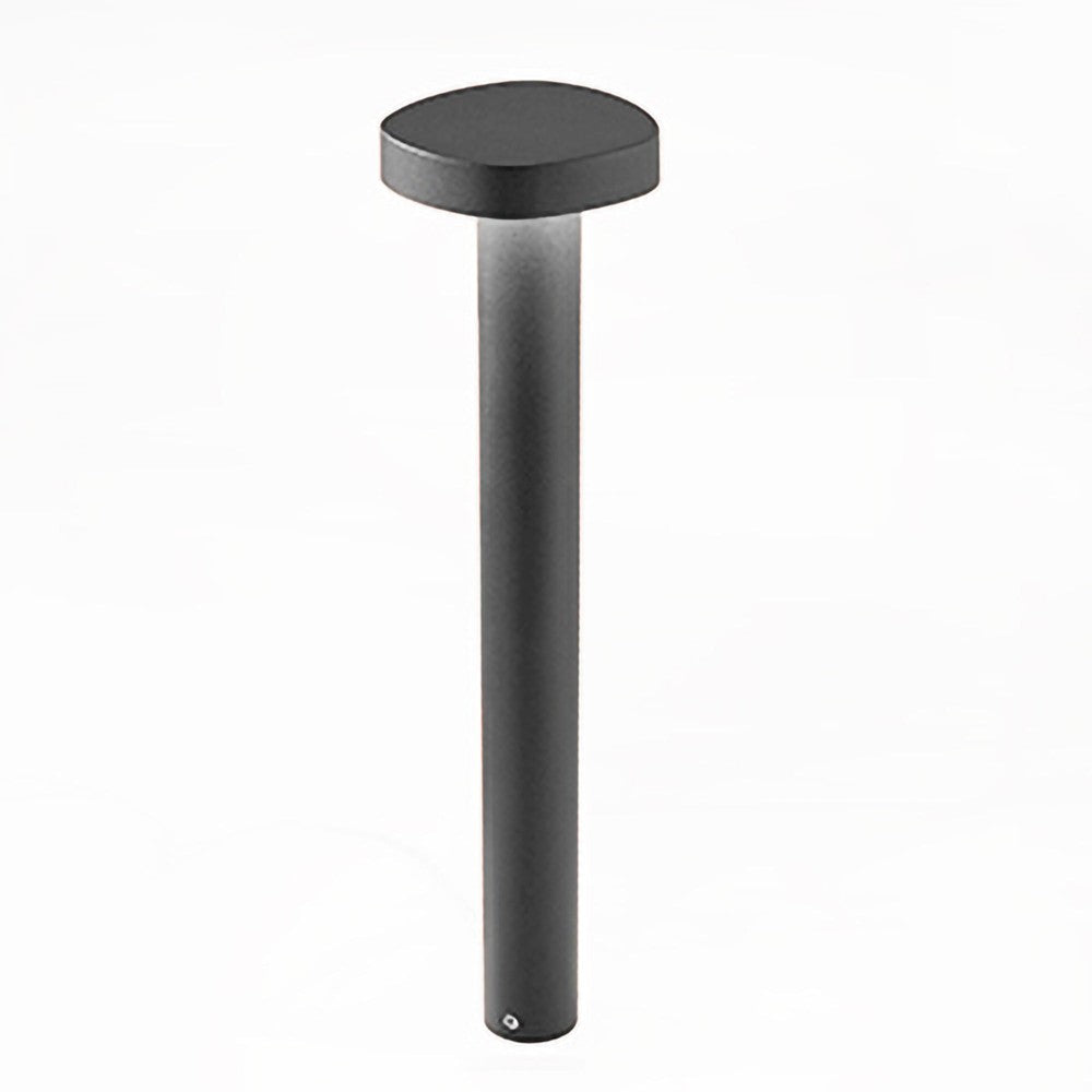 Zafferano Ciottolo - Paletto Led da esterno IP54 7W 3000K design moderno in alluminio per giardini e vialetti - 70 cm Grigio Scuro