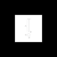 Zafferano Ciottolo - Paletto Led da esterno IP54 7W 3000K design moderno in alluminio per giardini e vialetti - 70 cm Grigio Scuro