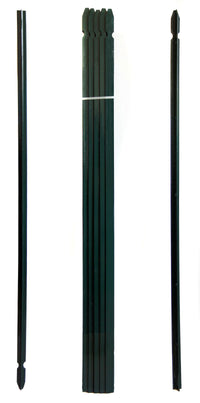 palo a t altezza 200 cm per recinzione plastificato, paletto per recinzione in ferro sezione t mm 30x30x3 verde cod:ferx.mi.114.stock.s