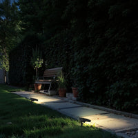 Faretto LED solare da giardino 500lm IP65 con picchetto e sensore crepuscolare - 3000K