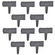 Kit di 10 recinzioni Hellín grigie effetto ciottolo 250 cm 03_0007987