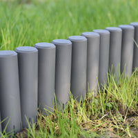 Bordure per Aiuola Espot in set di 60 blocchi - Lunghezza tot 16,2 m - Grigio Scuro casa.pro