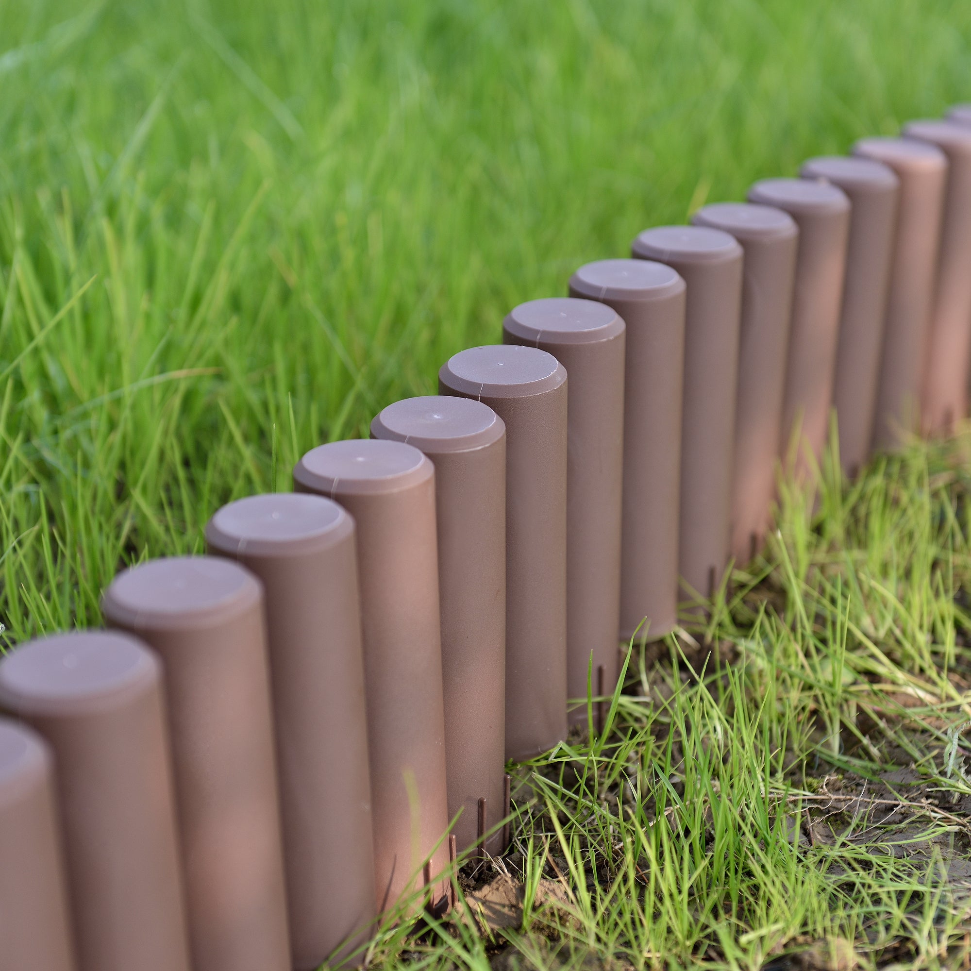 Bordure per Aiuola Espot in set di 10 blocchi - Lunghezza tot 2,7 m - Marrone casa.pro