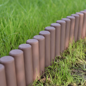 Bordure per Aiuola Espot in set di 40 blocchi - Lunghezza tot 10,8 m - Marrone casa.pro