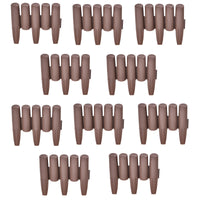 Bordure per Aiuola Espot in set di 10 blocchi - Lunghezza tot 2,7 m - Marrone casa.pro