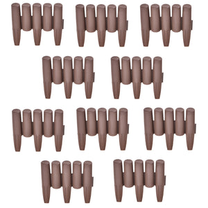 Bordure per Aiuola Espot in set di 40 blocchi - Lunghezza tot 10,8 m - Marrone casa.pro