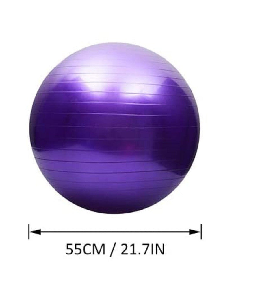 Palla Da Ginnastica Yoga Con Pompa Per Pilates Esercizi Fitness Allenamento 55cm         