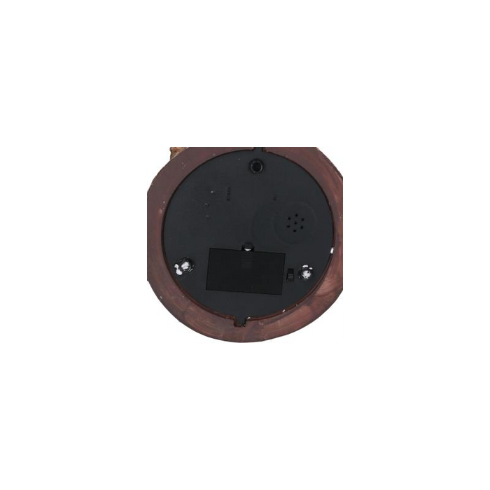 Palla di vetro led resina babbo natale con musica cm ø16,5h20