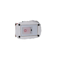 Palla di vetro led resina babbo natale slitta con musica cm 19,5x12,5h18