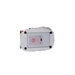 Palla di vetro led resina babbo natale slitta con musica cm 19,5x12,5h18