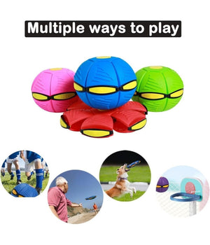 Palla Magica Volante Si Trasforma In Frisbee Con Luce Led Per Bambini Animali         