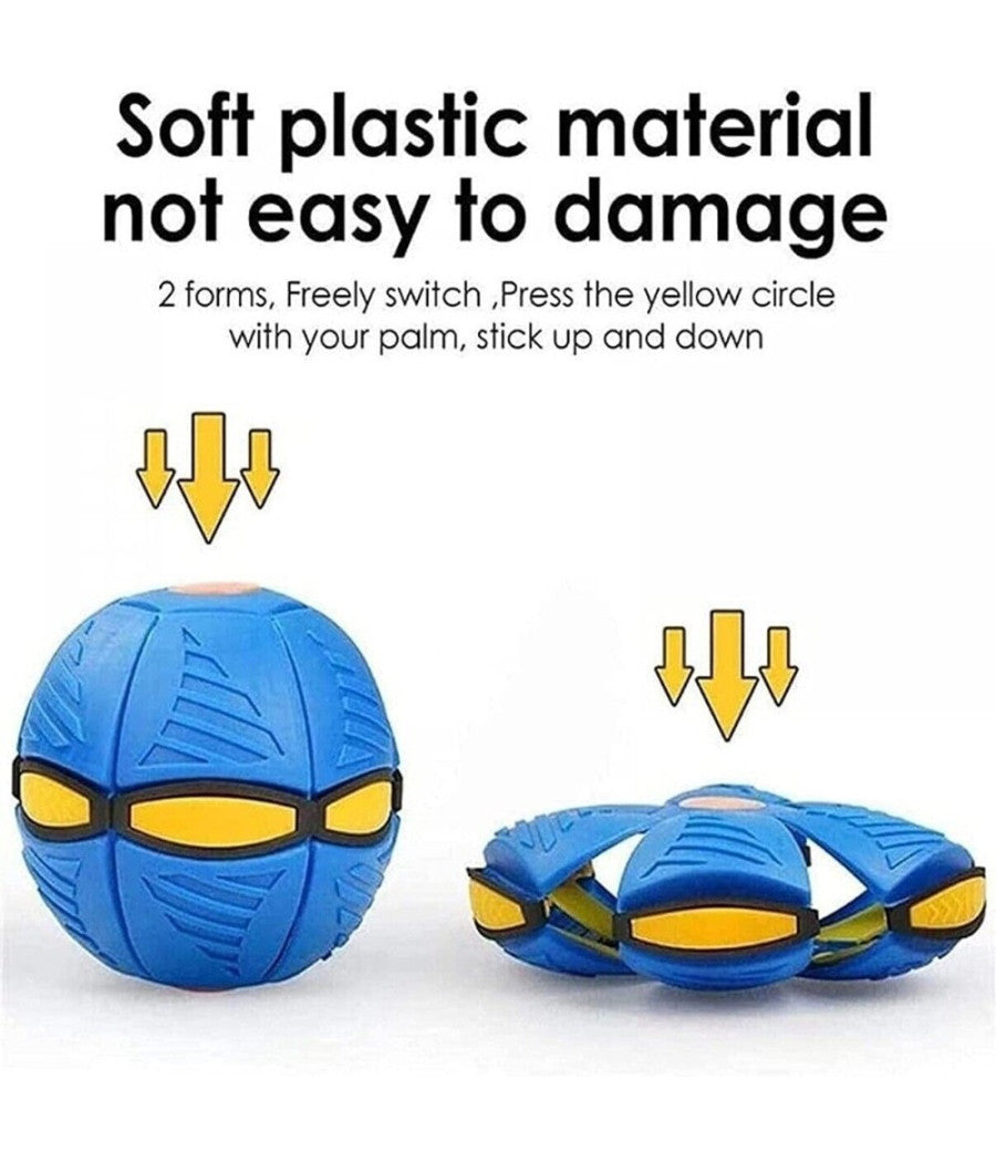 Palla Magica Volante Si Trasforma In Frisbee Con Luce Led Per Bambini Animali         