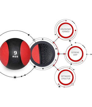 Palla Medica Da 9 Kg Per Allenamento Esercizi Attrezzo Fitness Palestra Casa         