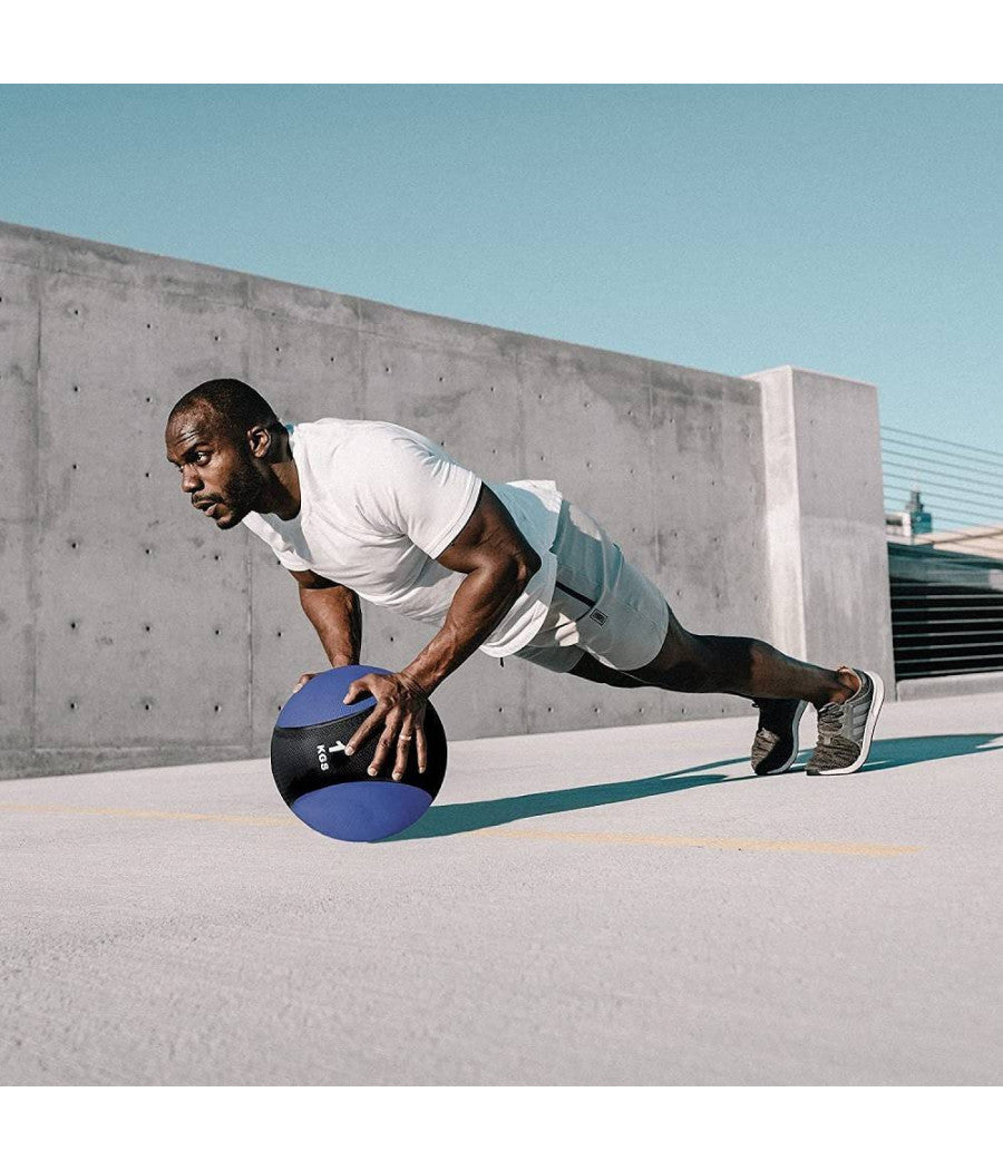 Palla Medica Ponderata Alta Qualità  Fitness Allenamento Corpo Riabilitazione 1kg         