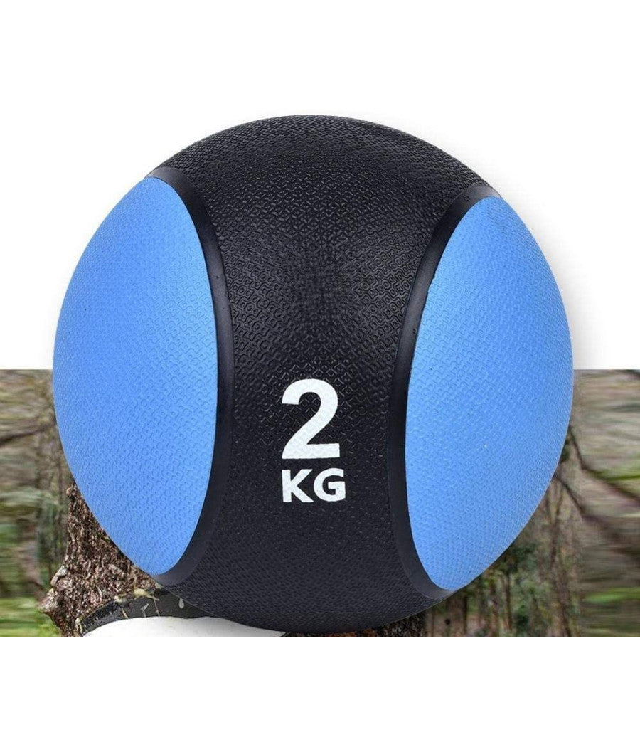 Palla Medica Ponderata Da 2 Kg Per Sport Fitness Allenamento Esercizio Fisico         
