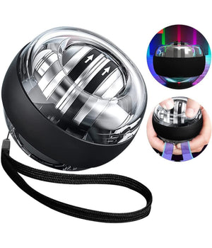 Palla Per Allenamento Resistenza Polso Con Giroscopio Led Antistress Rilassante         