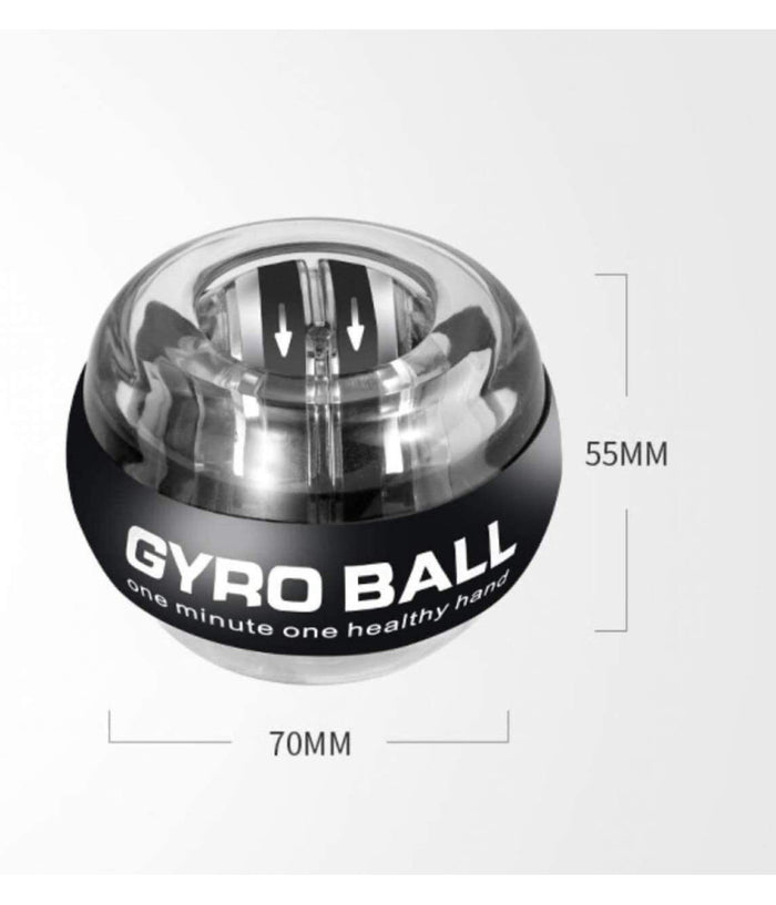 Palla Per Allenamento Resistenza Polso Con Giroscopio Led Antistress Rilassante         