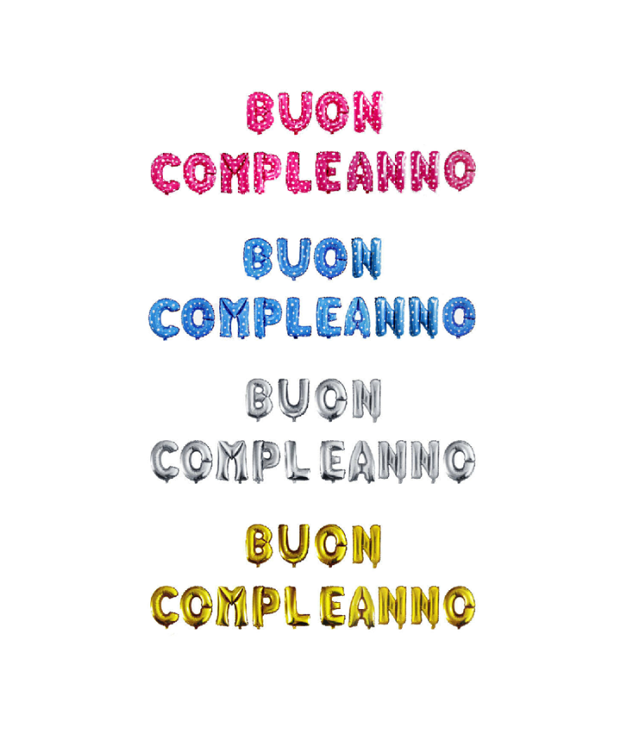 Palloncini Di Buon Compleanno Per Festa Party Decorazione Striscione Gonfiabile         
