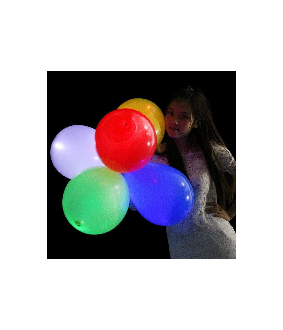 Palloncini Luminosi 30 Cm Colorati Confezione 10 Pezzi Eventi Festa Balloon         