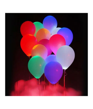 Palloncini Luminosi 30 Cm Colorati Confezione 10 Pezzi Eventi Festa Balloon         