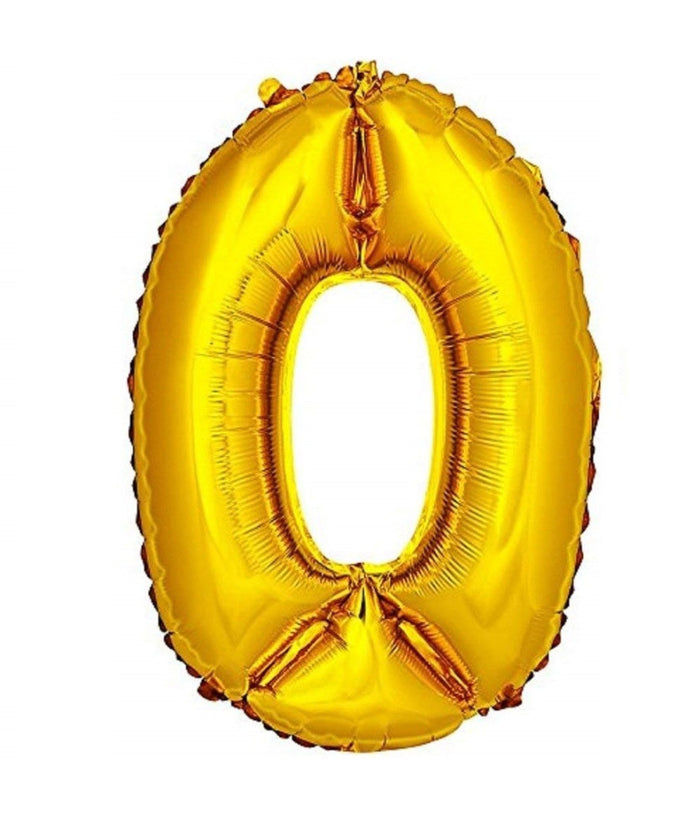 Palloncino Numero 0 Oro 35cm Elio Decorazione Compleanno Party Festa         