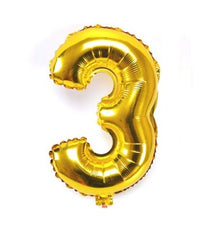 Palloncino Numero 3 Oro 35cm Elio Decorazione Compleanno Party Festa         