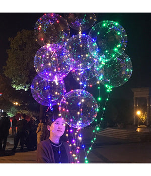 Palloncino Palla Ballon Con Illuminazione A Led Per Evento Matrimonio Compleanno         