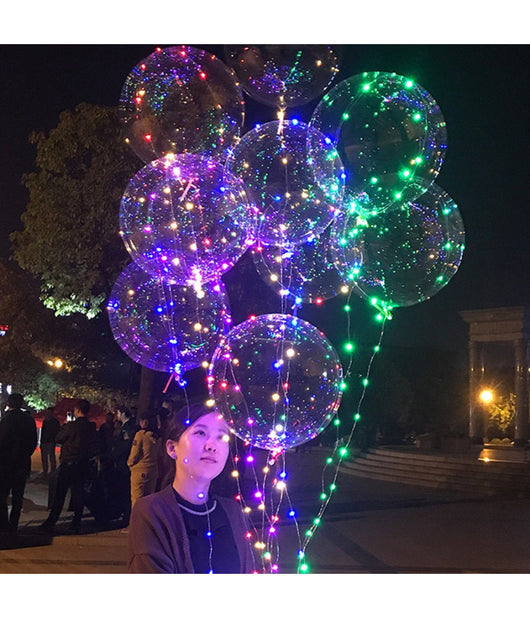 Palloncino Palla Ballon Con Illuminazione A Led Per Evento Matrimonio Compleanno         