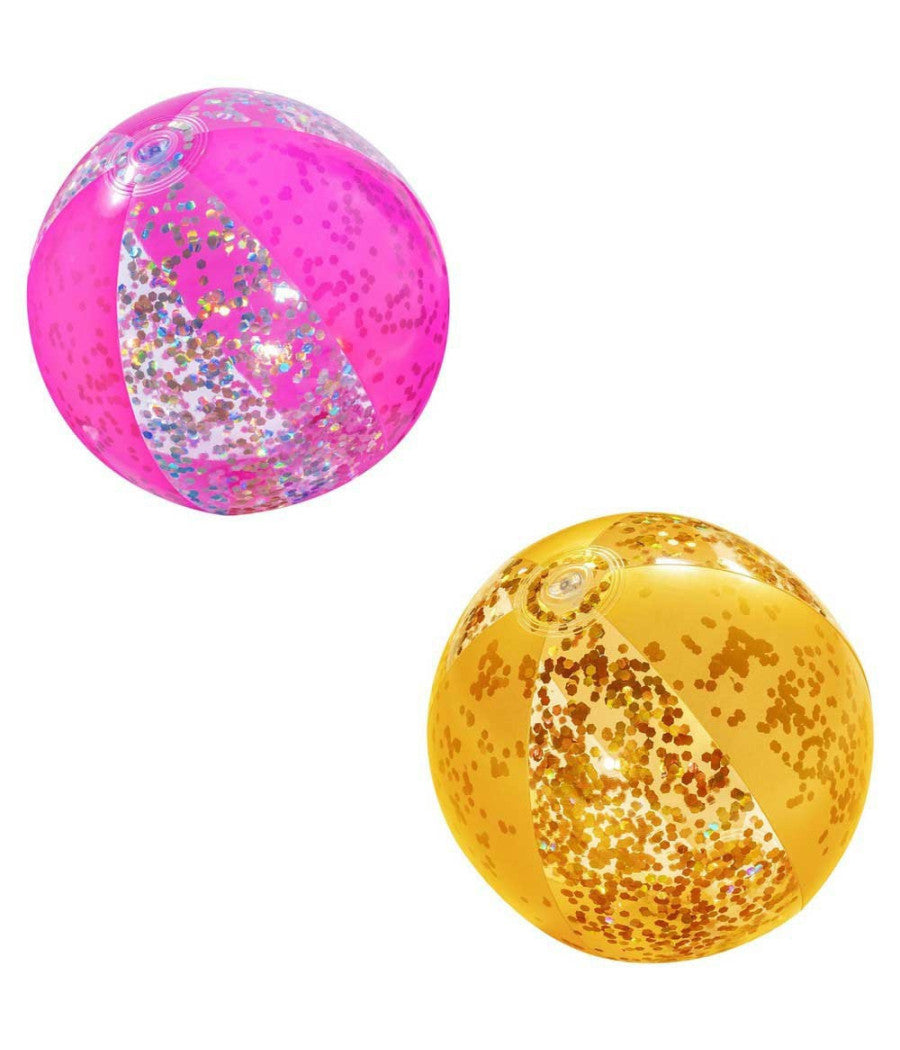 Pallone Fashionglitter Palla Glitter Gonfiabile Mare Piscina Bestway Spiaggia         