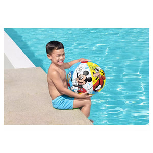 Trade Shop - Pallone Gonfiabile Mickey Mouse Topolino 51 Cm Palla Bambini Mare Piscina 91098 -