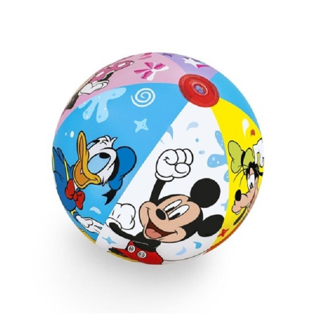 Trade Shop - Pallone Gonfiabile Mickey Mouse Topolino 51 Cm Palla Bambini Mare Piscina 91098 -
