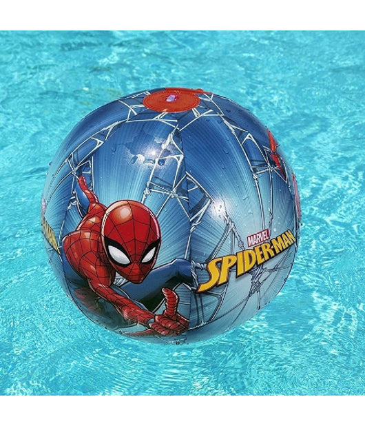 Trade Shop - Pallone Gonfiabile Spiderman 51 Cm Multicolore Bambino Per Mare Spiaggia 98002 -