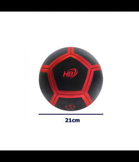 Pallone Palla Da Calcio Calcetto Nero E Rosso 21 Cm Allenamento Gioco Gara 06563         