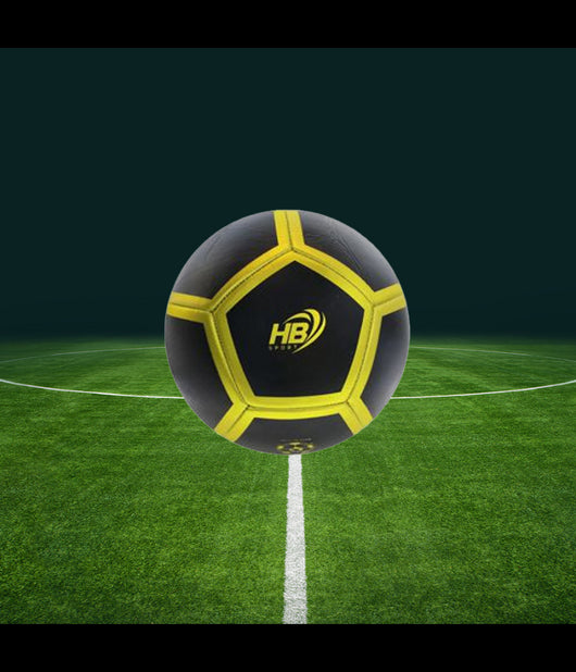 Pallone Palla Da Calcio Calcetto Nero E Giallo 21cm Allenamento Gara Gioco 06566         