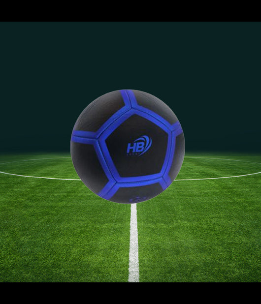 Pallone Palla Da Calcio Blu E Nero Calcetto Misura 21 Cm Allenamento Gara 06564         