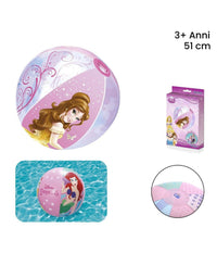 Trade Shop - Pallone Palla Spiaggia Gonfiabile Le Principesse 51 Cm Gioco Mare Piscina 91042 -