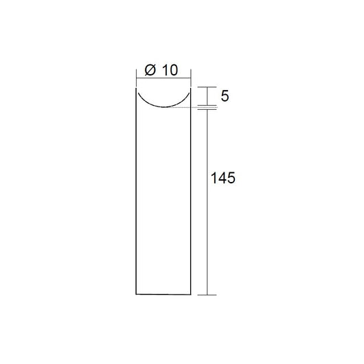 Palo Impregnato Ø 10 Lunghezza cm.150