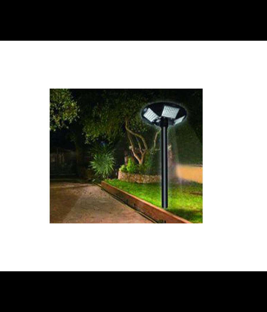 Palo In Ferro Per Lampione Led 3 Metri Da Giardino Nero Da Esterno Pt-gd-3n         