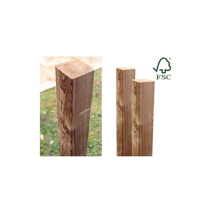 Palo quadrato in legno impregnato 9x9x240 cm – Supporto resistente per strutture da esterno – Lasa