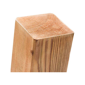Palo Quadrato per Recinzioni in Legno di Pino Impregnato Lasa 7x7x135 cm