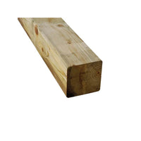 Palo Quadrato per Recinzioni in Legno di Pino Impregnato Lasa 7x7x135 cm