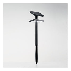 Palo SOLAR in alluminio con pannello solare orientabile e sensore crepuscolare - Grafite 3000k